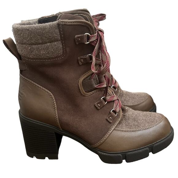 NWOT Naturalizer Brown Myla Stacked Heel Leather Booties – Sz 9 - Picture 6 of 10